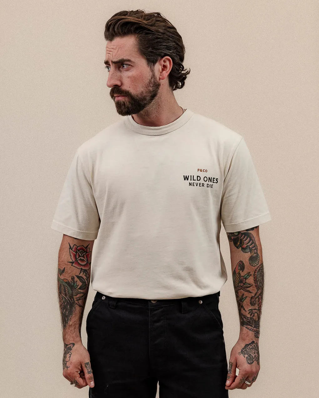 Wild Ones T-Shirt?- Bone,Men Tops
