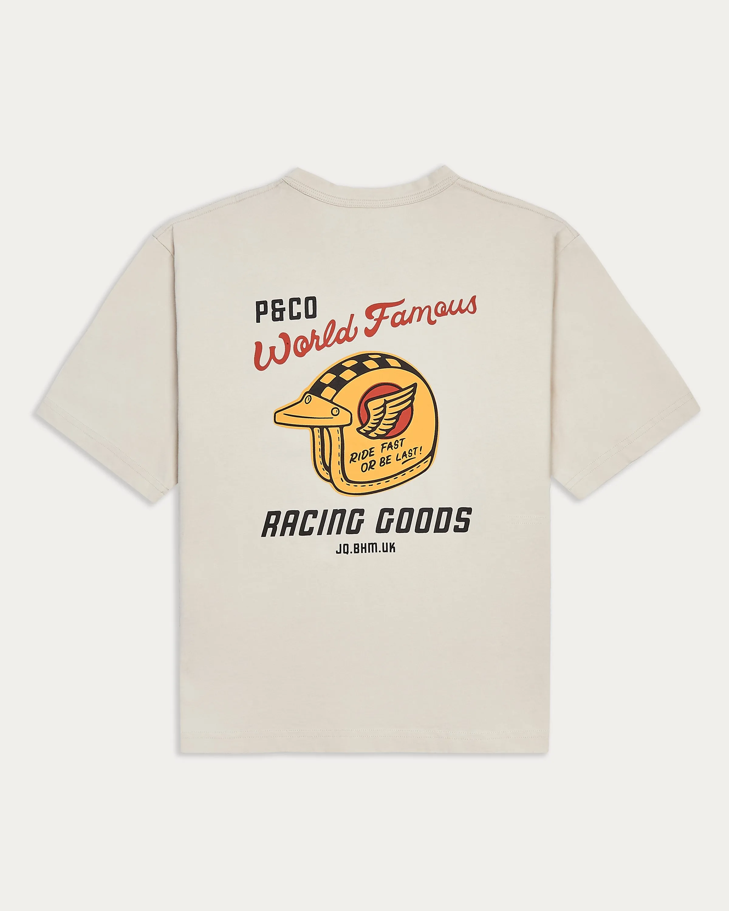 World Famous Boxy T-Shirt - Bone,Men Tops